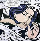 Drowning Girl by Roy Lichtenstein by Unknown Artist
